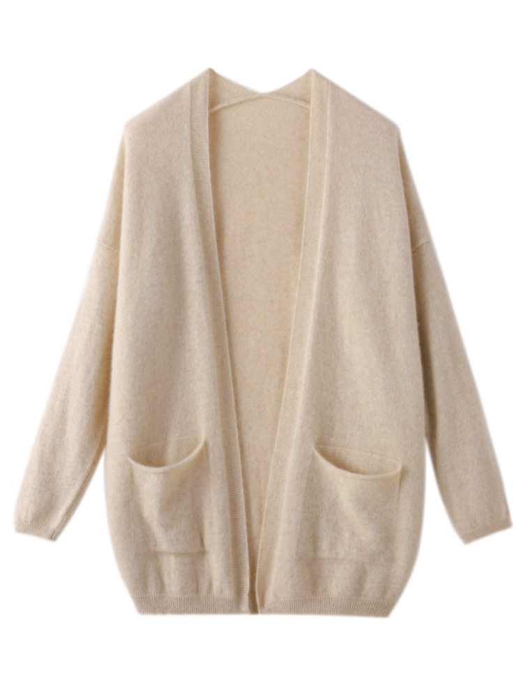 Wool Coat Peacoat - 봄 가을 새로운 여성 카디건 스웨터
