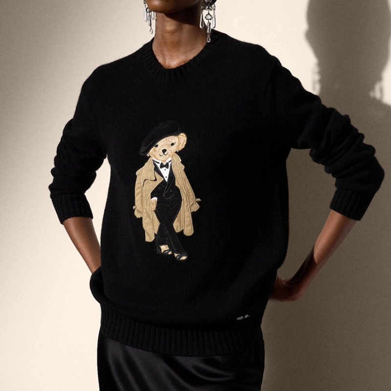 Wool Coat Peacoat - 트렌치 테디베어 니트 스웨터 여성 루즈핏