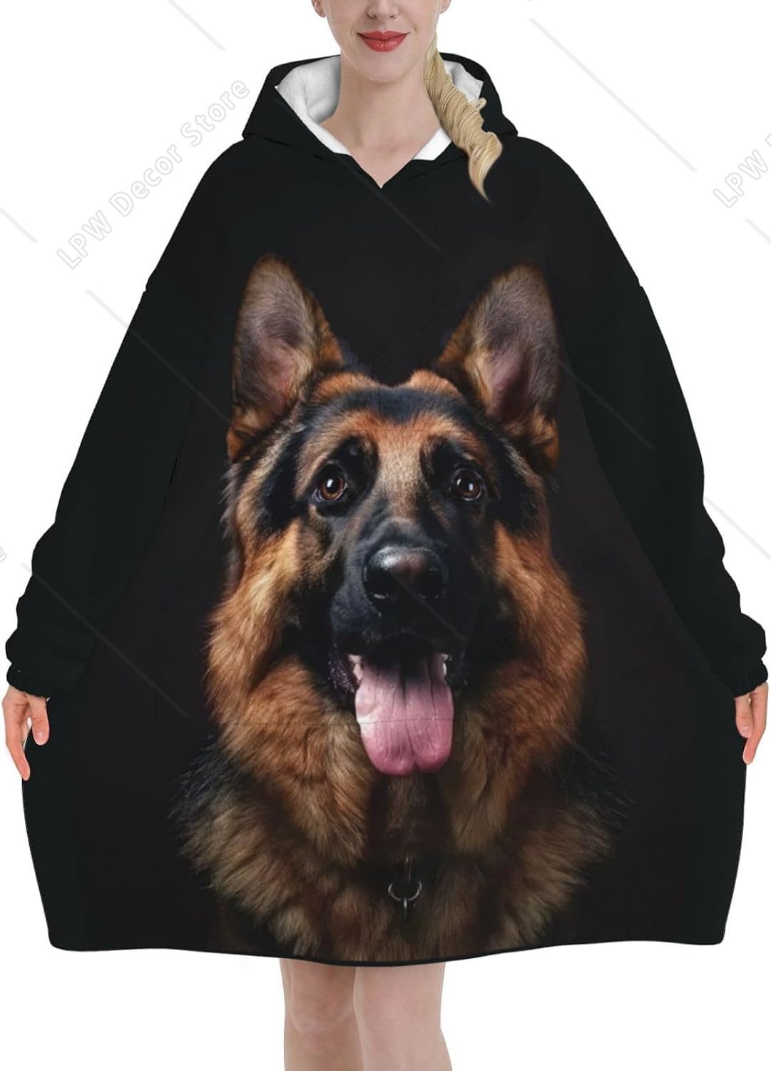 독일 셰퍼드 강아지용 웨어러블 블랭킷 후드티, 동물 패 - Sherpa Hoodie Fleece 리뷰 및 가격