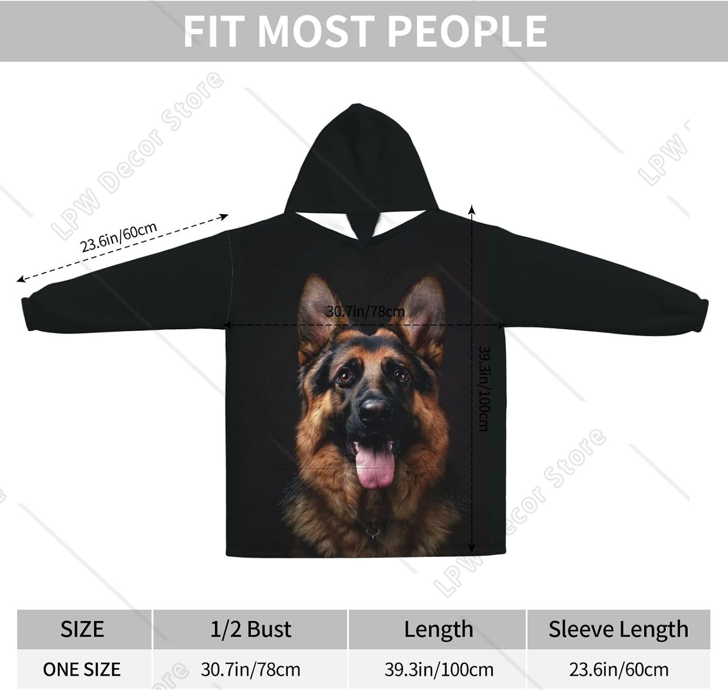 독일 셰퍼드 강아지용 웨어러블 블랭킷 후드티, 동물 패 - Sherpa Hoodie Fleece 리뷰 및 가격