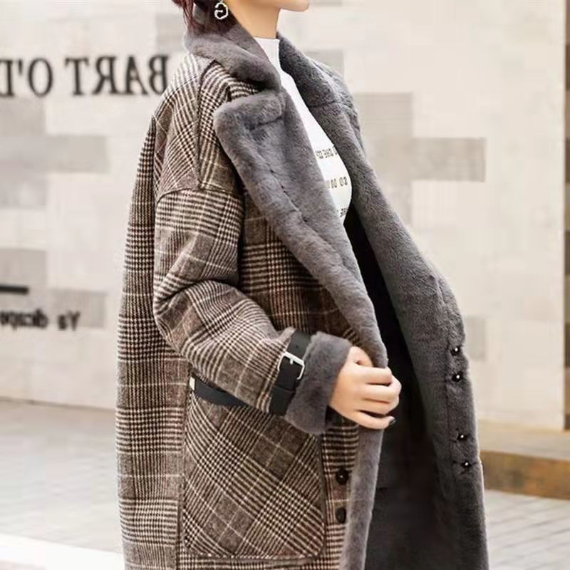 2026 겨울 따뜻한 코트 플러시 두꺼운 양털 코트 여 - Wool Coat Peacoat 리뷰 및 가격