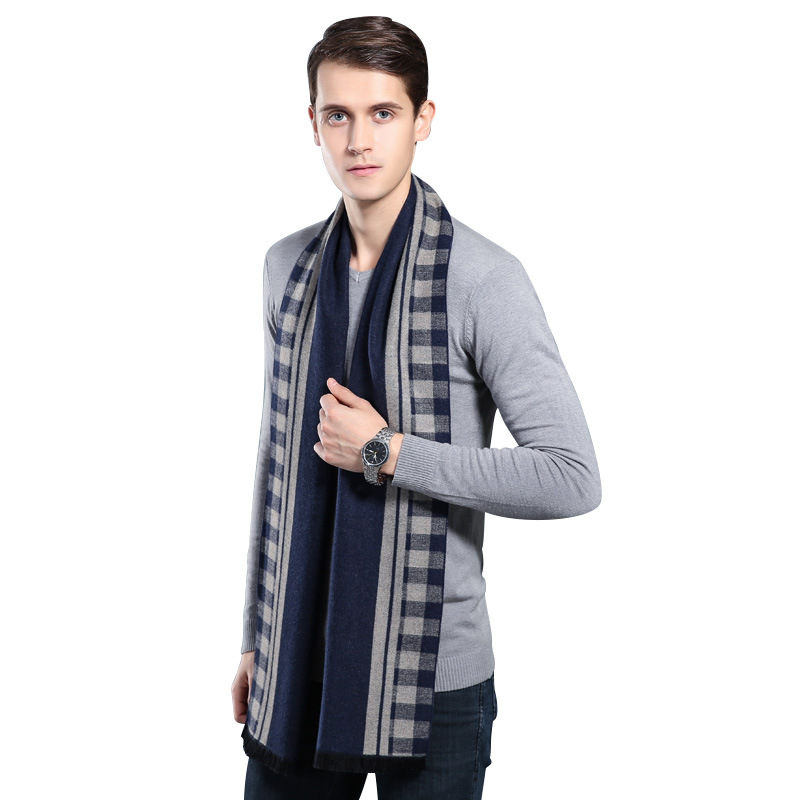 디자이너 브랜드 체크 남성 스카프 겨울용 따뜻한 캐시미 - Wool Scarf Men 리뷰 및 가격