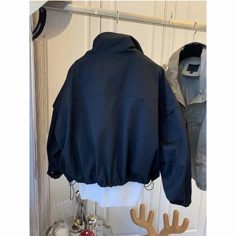 하이넥 주름 방풍 코트 짧은 안감 재킷 2025 봄/여 - Down Jacket Packable 리뷰 및 가격