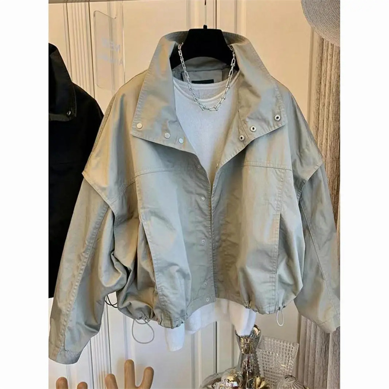 하이넥 주름 방풍 코트 짧은 안감 재킷 2025 봄/여 - Down Jacket Packable 리뷰 및 가격