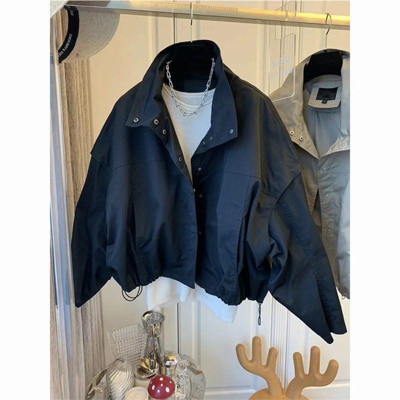하이넥 주름 방풍 코트 짧은 안감 재킷 2025 봄/여 - Down Jacket Packable 리뷰 및 가격