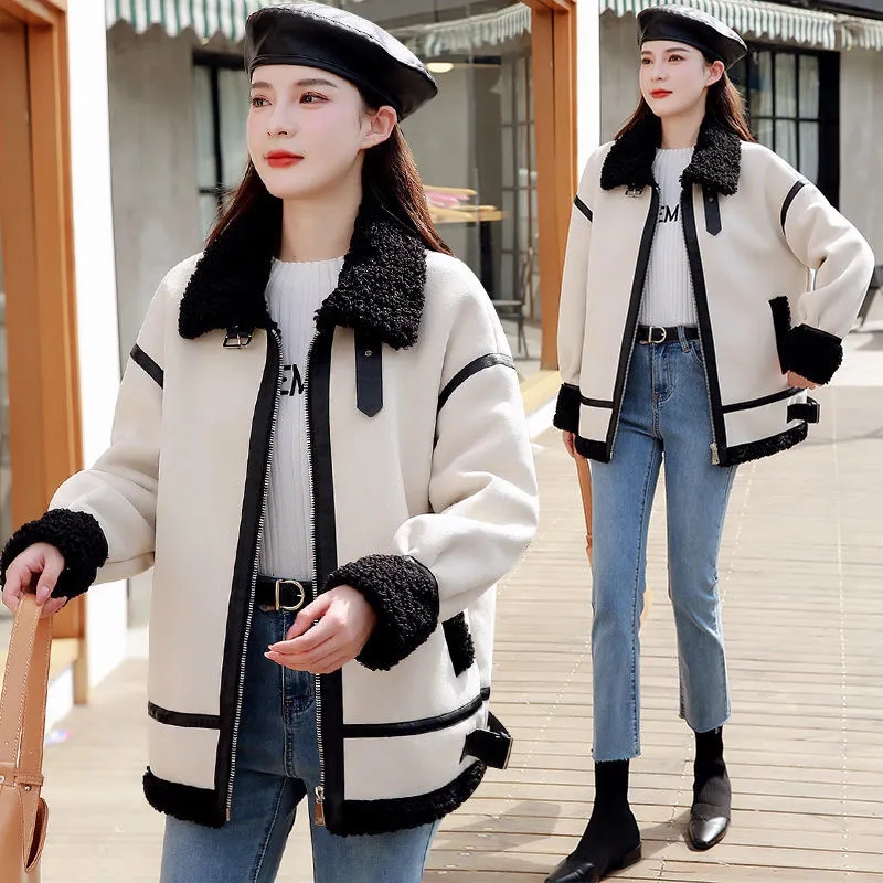 여성용 양모 모피 코트, 루즈한 다목적 모피 코트, 벨 - Wool Coat Peacoat 리뷰 및 가격