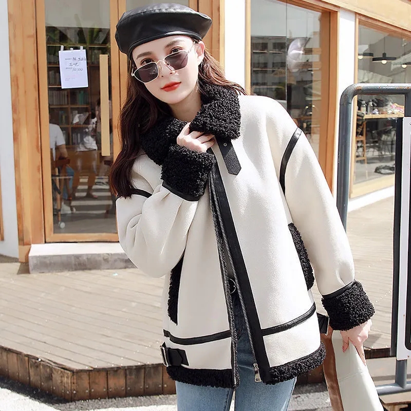 여성용 양모 모피 코트, 루즈한 다목적 모피 코트, 벨 - Wool Coat Peacoat 리뷰 및 가격